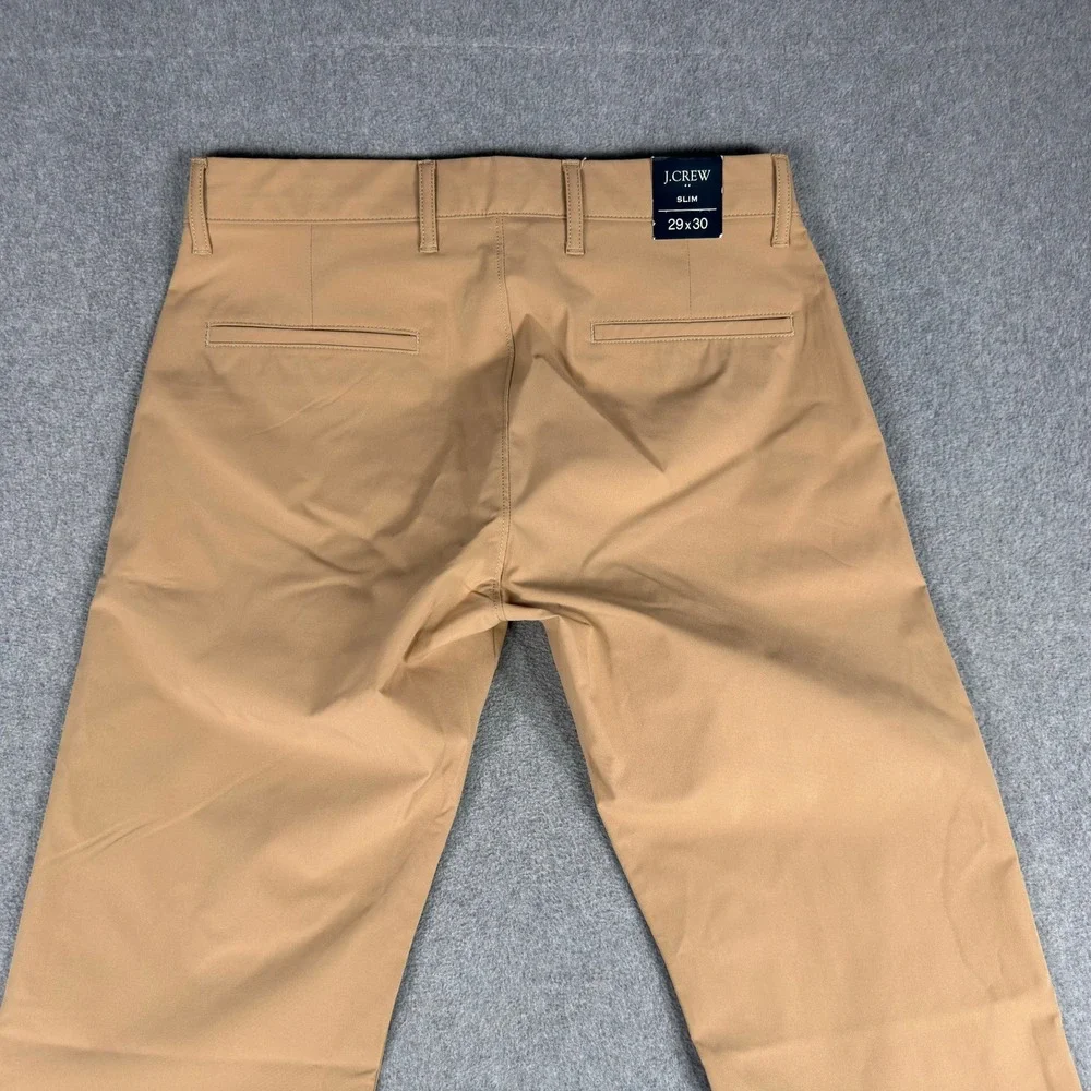 J.Crew Flex Slim Chino Pants Mens 29x30 Khaki NWT READ